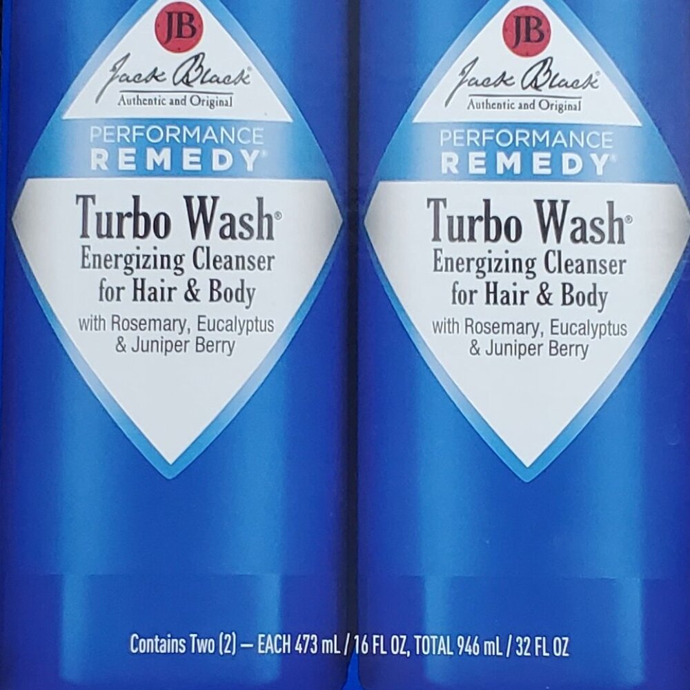 Jack Black Turbo Wash Cleanser 2 - 16 Fl Oz New Sealed Box - Picture 2 of 5